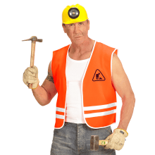 Orange Road Worker Weste, Erwachsener Unisex