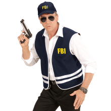 Blue Fbi Cardigan Mit Cap Erwachsener Unisex