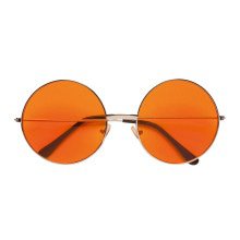 Freaky Brille, 70er Orangefarbene Glas