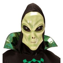 Glubablub Alien Maske Mit Kapuzen- Und Bollaugen Kind