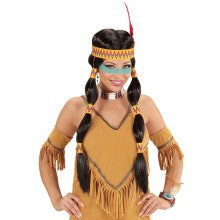 Friedens Perücke, Squaw Indian Mit Stirnband