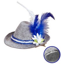 Oktoberfest Ladies Mini Bayer Fedora, Blau