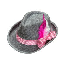 Oktoberfest Männer Bayerische Fedora Mit Rosa Springs