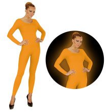 Neonorange -Bodysuit Glühen Damenkostüm