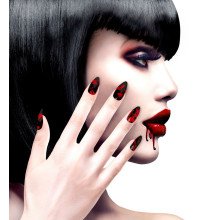 Devils Nails Stiletto Blut