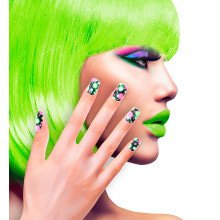 Bonte Nails Bälle Neon