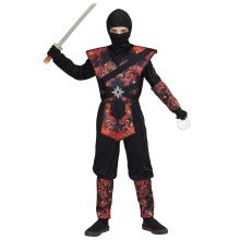 Ninja Flaming Dragon Dojo Kostüm für Jungen