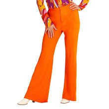 Groovy Gwendolyn 70s Ladies Hosen, Orange Damen