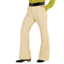 Groovy Gandalf 70er Männerhose, Beige Herren