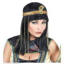 Cleopatra Perücke Mit Schlangenkopfhaarband