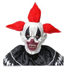 Schreckliche Gruselige Clownmaske Mit Seltsamer Frisur