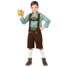 Brown Lederhosen Mit Hemd Young Gelernte Bierparty Kostüm für Jungen