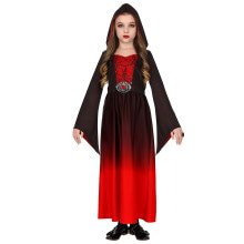 Gothic Beauty Vanessa Rot Schwarz Kostüm für Mädchen