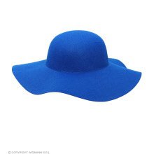 Blue Hippie Hat Wide Edge