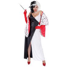 Cruella Mit Dalmatier Cape Damenkostüm