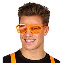 Tralie -Brille Neon Oranje