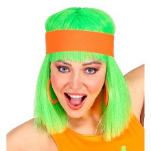 80er Stirnband Neon Oranje