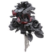 Bridal Bouquet Halloween Schwarz Roses