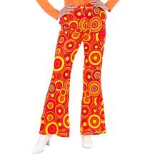 Bright Orange 70s Königin Der Tanzfläche Broek Damen