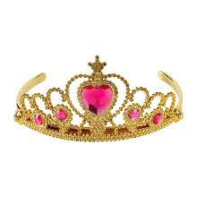 Gold Tiara Mit Rosa Steinen Prinzessin