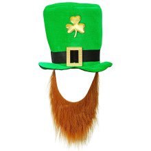 Hochhut St. Patricks Tag Leprepechaun Kabouter Mit Bart