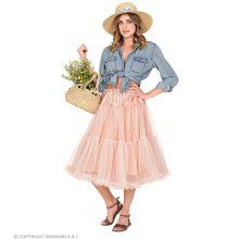 Knie -Tüllrock Petticoat 65 Zentimeter Antike Rose Damen