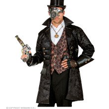 Leder -Look Steampunk Pirate Jacke Serano Herren