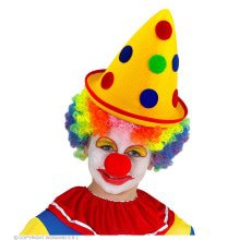 Hut Clown Stippel Der Clowngelb