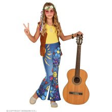 70er Jahre Legging Hippie Frieden Der Welt Mädchen