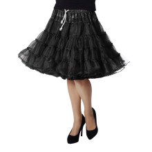 Petticoat Swing Luxus Schwarz