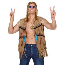 Brauner Weste Indian Hippie Joehoe Herren