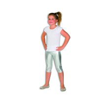 Silber Glitzer Leggings Disco Queen Mädchen