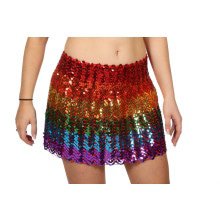 Rock -Pailletten Rainbow Discorama Damen