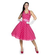 Rosa Punkte Der 1950er Jahre Swingdress Mit Gürtel Damenkostüm