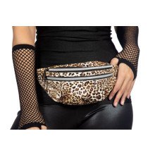 Falsche 80er Jahre Leopard Pint Hip -Tasche