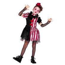 Frecher Scarlet Clown Kostüm für Mädchen