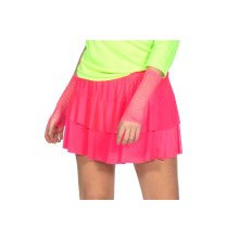 Neon Roze Strokenrok Disco Damen