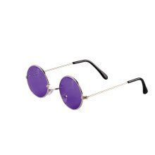 Lila Hippie -Ringo -Brille Herum