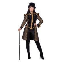 Anmutige Goldene Steampunk Jacke Damen